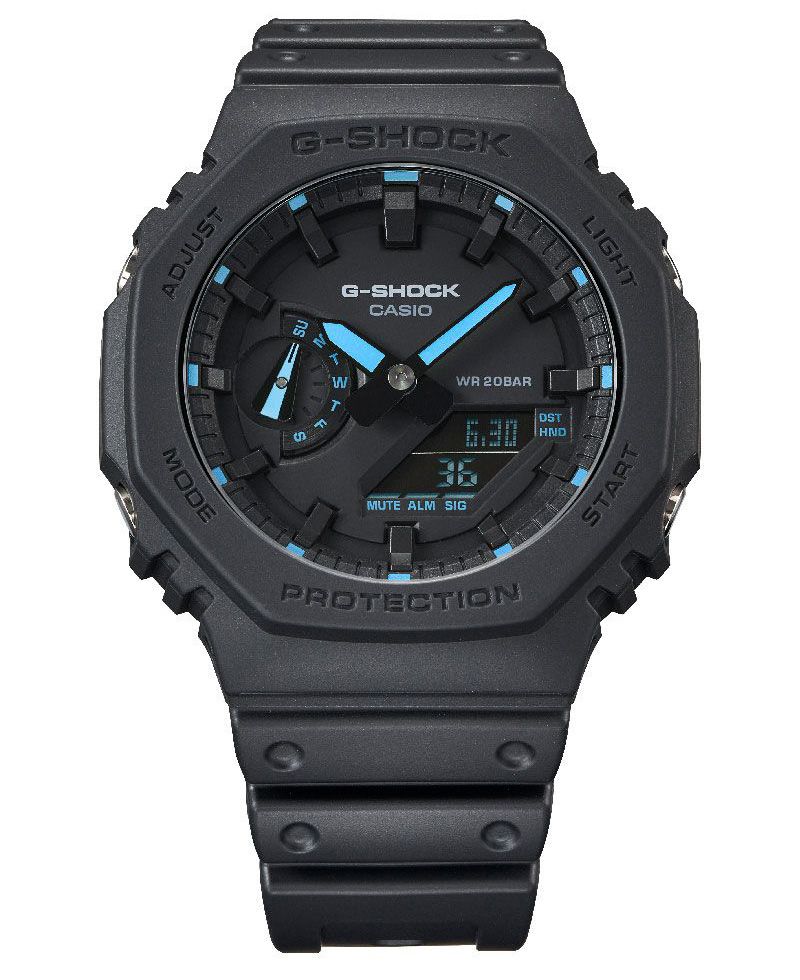 G-Shock kell | Sinine sihverplaadiga, Carbon Core Guard + 200M