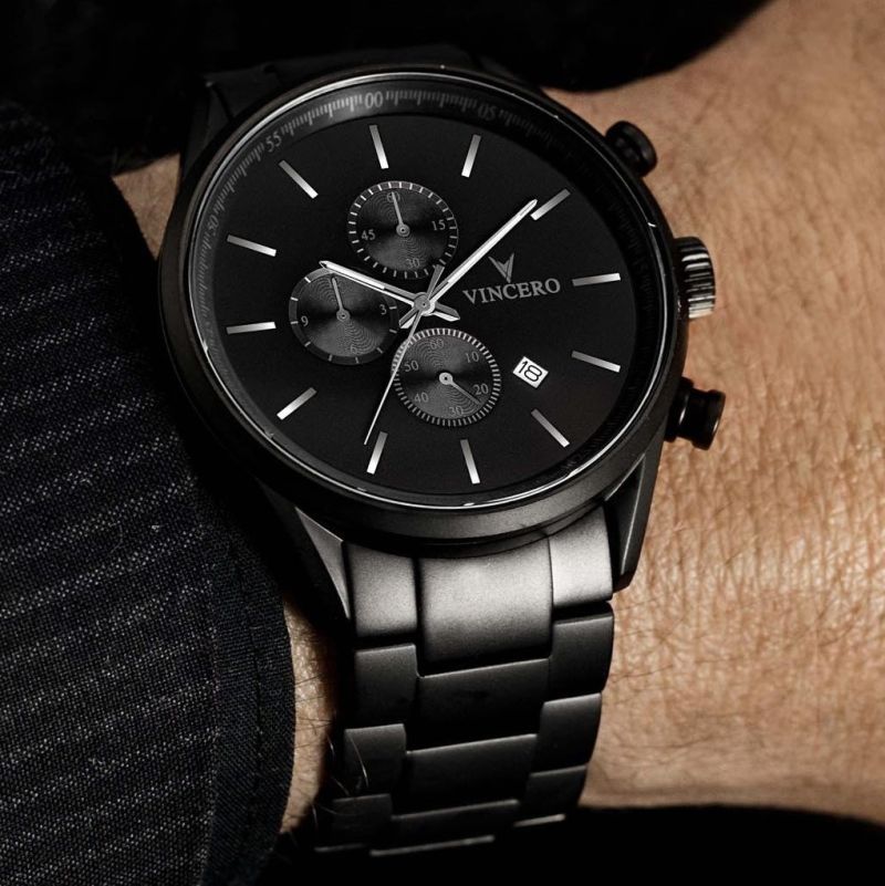 Vincero matte black chrono s top