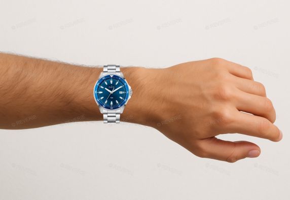 Inex Mens 100m Sport Steel Blue 38mm