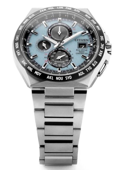 Citizen Eco-Drive raadiokontrollitud maailmaaeg kell supertitaanist H800 kellamehhanismiga | AT8238-84M