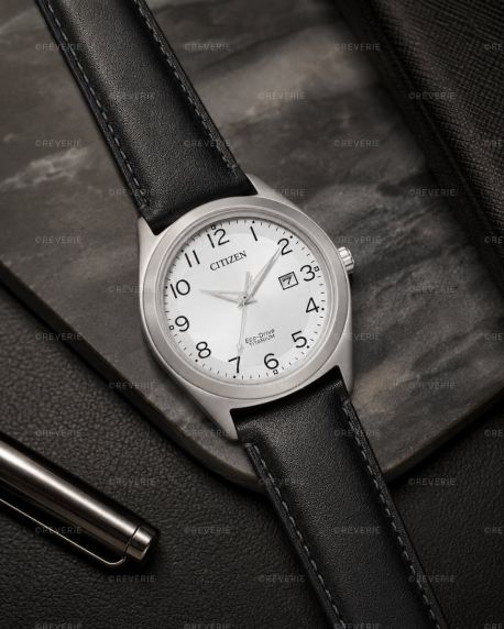 Citizen Eco-Drive Titanium meeste käekell nahkrihmaga | AW1640-16A