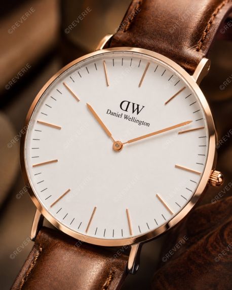 Daniel Wellington Meeste käekell, Classic St Mawes, Punakuldne, 40mm