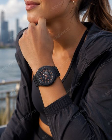 Õhuke must G-Shock kell süsiniku tuumakaitsega | GMA-S2100-1AER